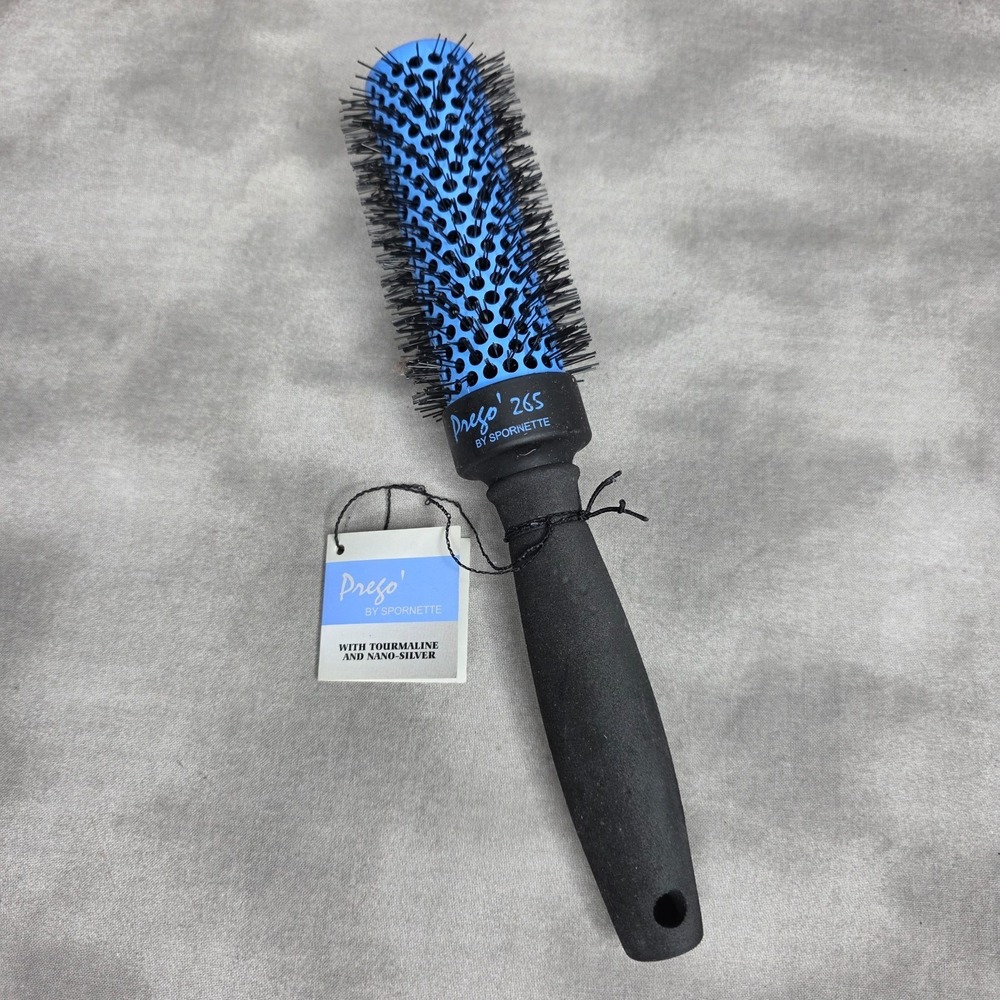 Spornette Prego 2" Ceramic Barrel Brush #265 w/Nylon Bristles & Foam Handle